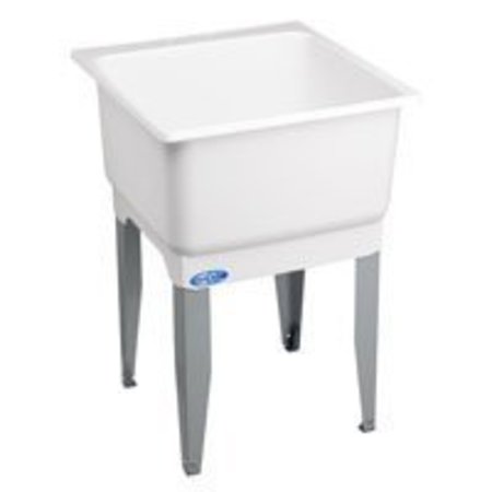 ELM ELM UTILATUB 14 Laundry Tub, 23 in W x 15 in D Bowl, Polypropylene, White 14